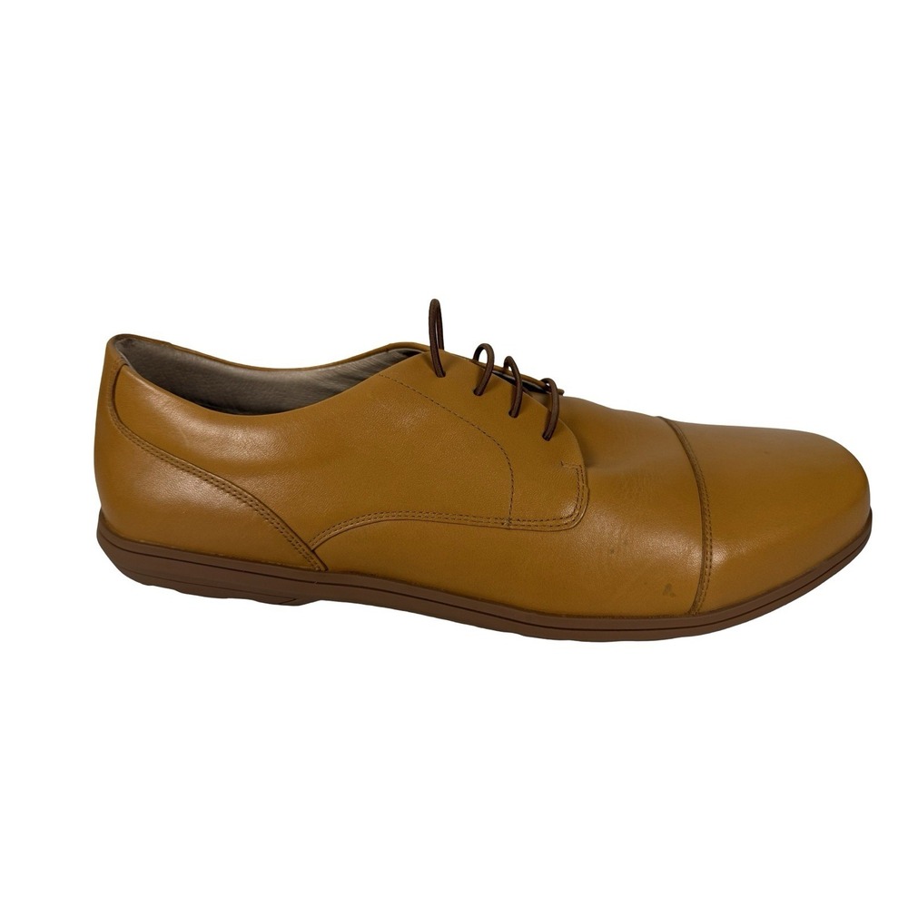 Birchbury Brenston Barefoot Dress Shoes Mens 14 Tan Leather Wide Toe Box Brown